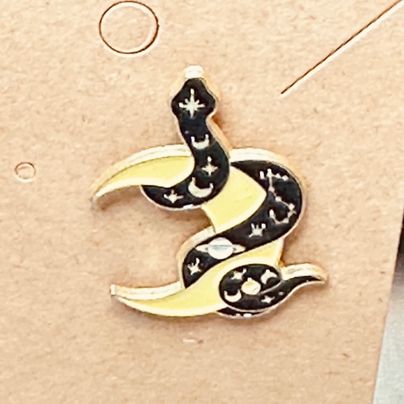 2/$15 Crescent Moon Wrapped w/Black Snake Stars Moons Constellation & Planet - Picture 4 of 8